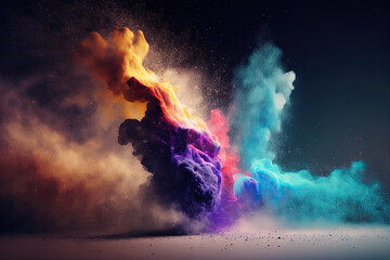 Colorful Mettalic Dust on an Alien World
