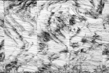Marble texture background in black and white