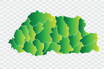 Bhutan Map yellowish green Color Background quality files png