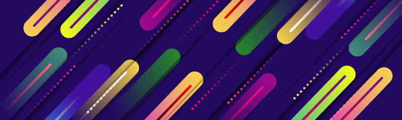 Colorful geometric background. Fluid shapes composition.