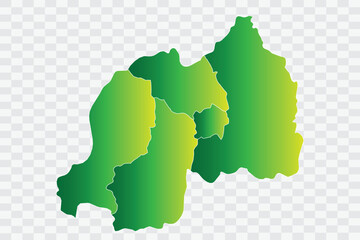 Rwanda Map yellowish green Color Background quality files png
