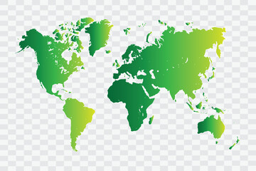 World Map yellowish green Color Background quality files png