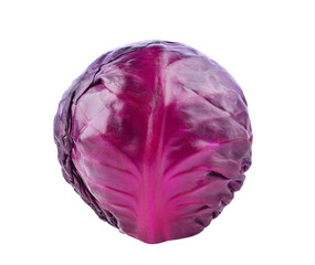 Red cabbage isolated on transparent background. PNG