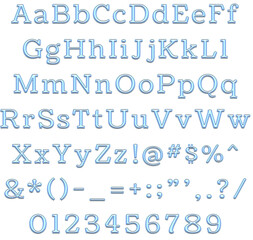 Decorative Alphabet and Numbers Set