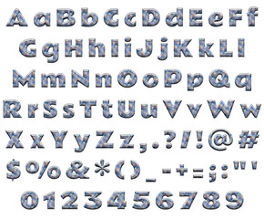 Decorative Alphabet and Numbers Set