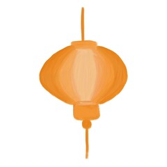 happy chinese year_orange shade oil paint lantern jpg file