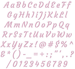 Decorative Alphabet and Numbers Set