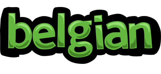 White screen animation video written BELGIAN