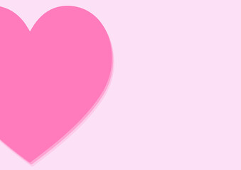 pink heart background vector design