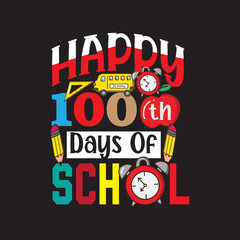 Happy 100 th days of school t shirt design © Sopna