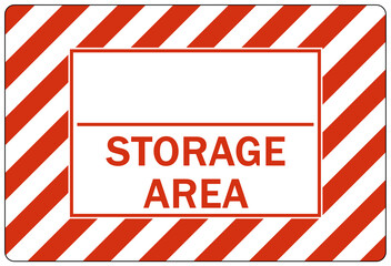Chemical storage sign and labels