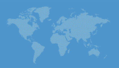 minimal world map in pixel pattern template design © starlineart