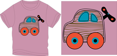 KEY CAR t-shirt graphic design vector illustration
