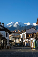 Ski resort Bansko - main street, Bulgaria