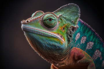 Naklejka premium chameleon
