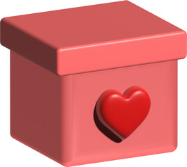 red heart box