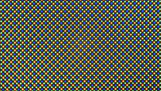 Oled display pixels under magnification - 4k60fps