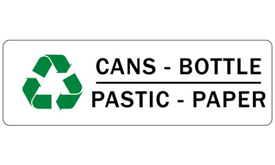  Recycle sign and labels metal, cans, aluminum  recycling