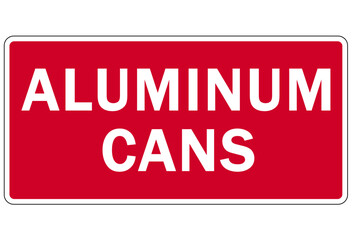 Recycle sign and labels metal, cans, aluminum  recycling