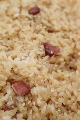 日本のおこわのクローズアップ