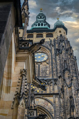 Naklejka premium The Cathedral of Saint Vitus is a temple dedicated to Catholic worship located in the city of Prague