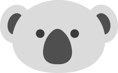 koala bear face, animal face cute emojis, stickers, emoticons. © ahe555
