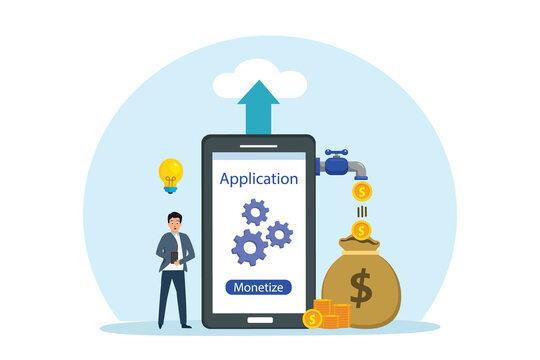 Monetizing mobile phone application