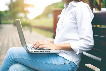 young women working on laptop computers