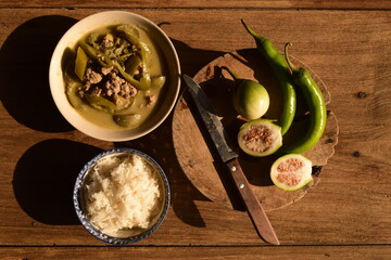 Beef Green Curry with Fragrant Rice