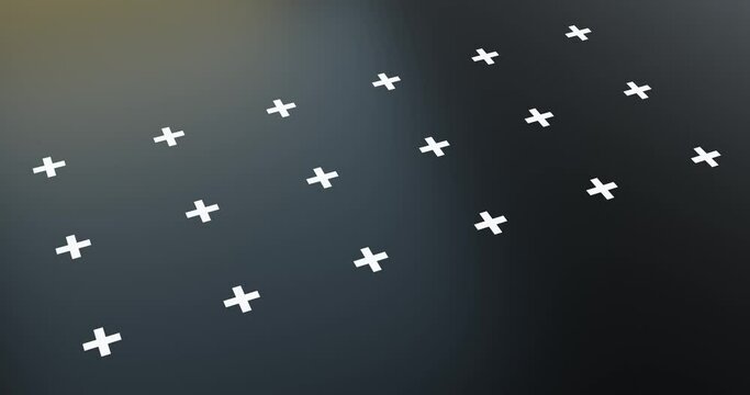 3d render of surface top for product display with tracking marker for camera panning, 3 videos in combine.