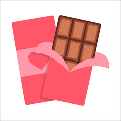 Pink Flat Valentine's Chocolate