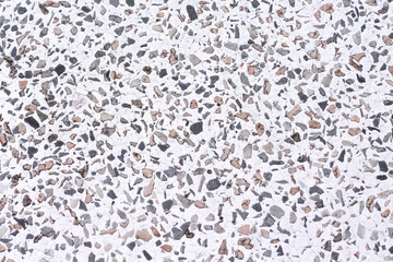 Terrazzo seamless texture or small marble patterns black brown white floor background
