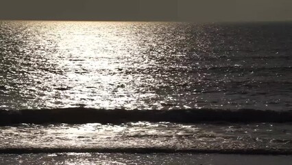 Cox's Bazar is the longest beach in Bangladesh. This is footage from Ukhia, Inani Beach, Cox's Bazar. The scene of waves crashing on the beach.