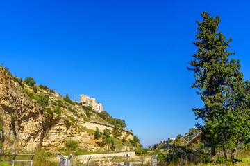 Naklejka premium Nahal Giborim in the urban landscape of Haifa