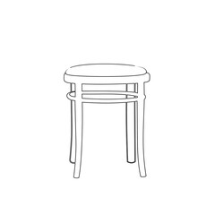 furniture and interiors line art logo