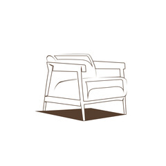 furniture and interiors line art logo