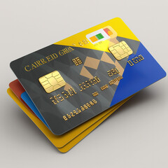 ATM card, credit card. Generative AI - obrazy, fototapety, plakaty