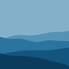 Abstract layer wave background