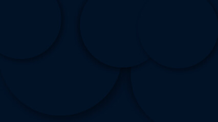 Abstract dark blue color circles with shadow for banner, poster and website.