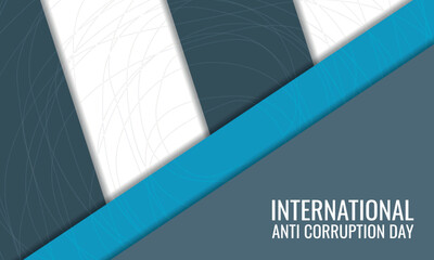 international anti corruption day. Design suitable for greeting card poster and banner