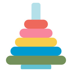 stacking tower toy illustration