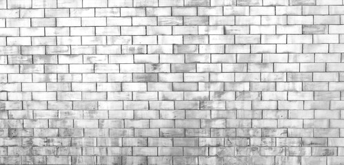 White brick wall texture for background