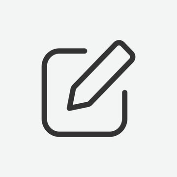 Edit vector icon. Black editable icon. Edit linear icon, vector illustration. 