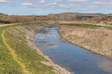 Basaksehir corridor is the transition point between Kucukcekmece lake and Sazlibosna Dam of Istanbul Canal project in Istanbul, Turkey