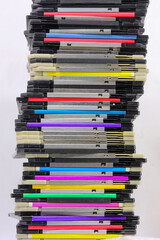 floppy disks used to save computer data in the 90s