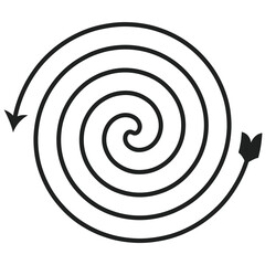 Cicular arrow rotating vector illustration 