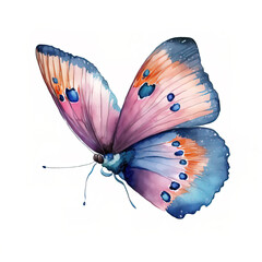 Butterfly illustration. Generative AI