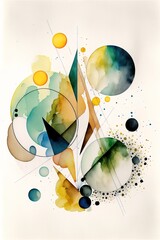 A minimalist and abstract watercolor background