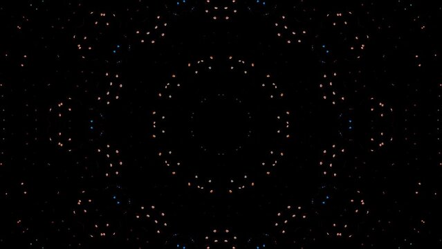 Abstract Kaleidoscope pattern with full colors. Magic mandala. 4k	