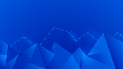 Fototapeta premium Bright blue abstract background geometry with layer element vector for presentation design. Vector design for business, corporate, institution, party, festive, seminar, and talks.